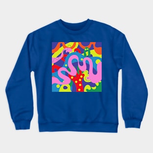 Abstract floral Crewneck Sweatshirt